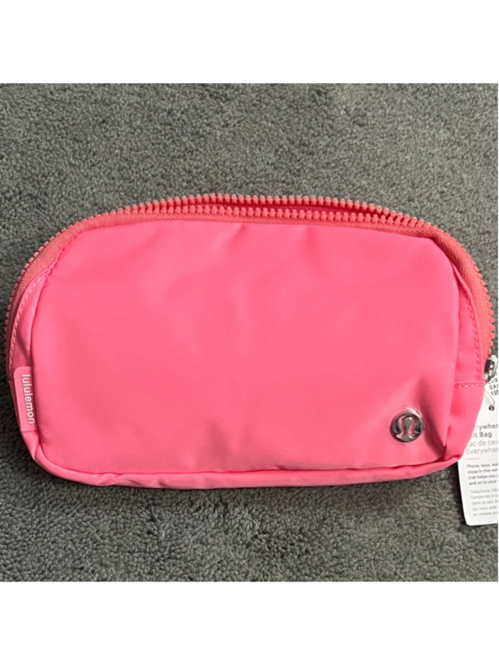 Lululemon Everywhere Belt Bag 1L SAKURA PINK RARE Crossbody Silver Hardware NWT